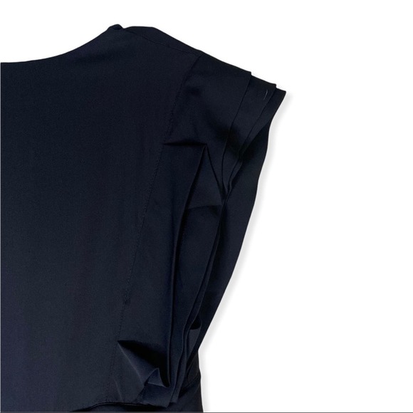 Robert Rodriguez Ruffle Zip Front Sleeveless Mini Dress sz 0 Bodycon - Picture 14 of 15